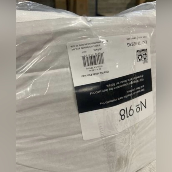 918 Sora Casual Textured Grommet Curtain Panel; 2 Single Panel 40 x 95 White - Picture 5 of 6